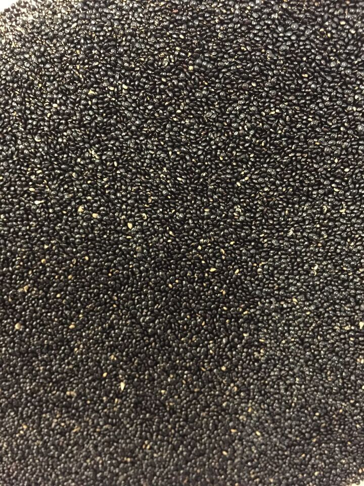 Red garnet Amaranth seeds from SeedsNow, showing small, vibrant seed grains suitable for planting or nutritional use.