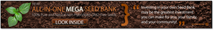 All-in-One MEGA SEED BANK for Survival w/LARGE Seed Storage Vault